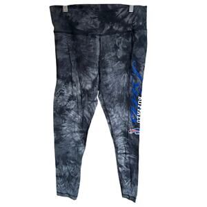 Women's NFL Black Buffalo Bills Burst Tie-Dye Leggings NWT szM